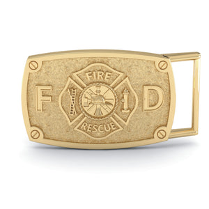 Fire Fighter Buckle-Call of Duty- Yellow Metal