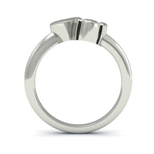 My Heart Belongs to a Firefighter Ring in Platinum